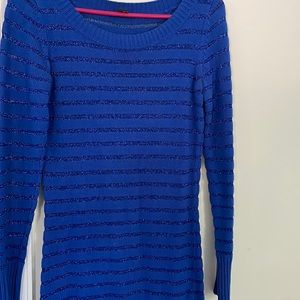 Armani Exchange Blue Sweater Dress